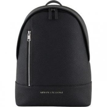 Mochila casual negro Armani Exchange - Hombre de ecopiel con efecto ciervo