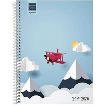 Finocam - Agenda 2019-2020 semana vista apaisada catalán Básica Avión