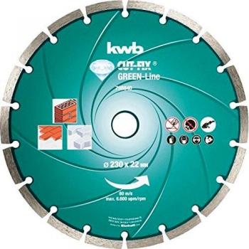 KWB 49798840 Disco diamant Cut-Fix, Verde, 230 x 22 mm