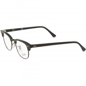 Ray-Ban Clubmaster, Monturas de Gafas Unisex Adulto, Negro