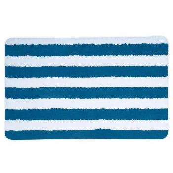 MSV Alfombra de Baño Microfibra Deauville Azul