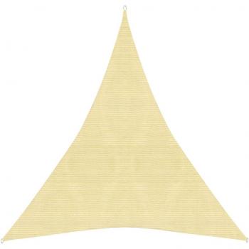 Toldo de vela HDPE beige 160 g/m² 4x5x5 m