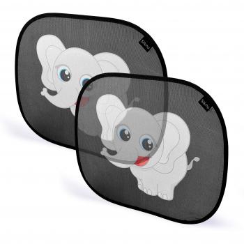 Parasol Coche Infantil Bebe Niños Lateral para Ventanas - Car Sun Shade Quitasol para el Bebe / Infantil – Sol proteccion - Pack de 2 - Protege sus Hijos Mientras Conduce contra Quemaduras Solares