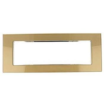 Placa Vitra 7M Bronce Compatible con Vimar Plana