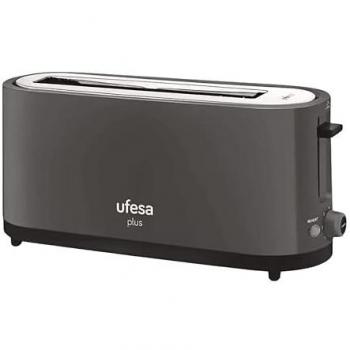 Tostadora Ufesa TT7565, 900 W, 1 Ranura, Función descongelación y Recalentado, 7 Posiciones, Gris