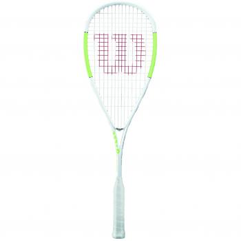Wilson Blade Ultra Light Raqueta de Squash Peso en la Cabeza, Unisex, Blanco/Verde, Talla Única