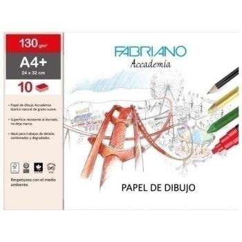 Fabriano - LAMINAS DIBUJO FABRIANO 24X32 LISA B/10 - Pack de 10 unidades
