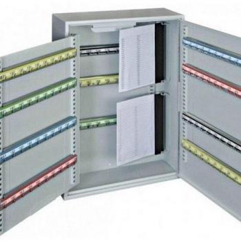 Armario para Llaves Rottner S 200 EL con Electrónica, 200 Ganchos, Montaje en Pared, 380mm x 550mm x 140mm