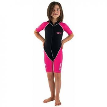 SEAC Dolphin Traje Corto para niños en Neopreno de 1.5 mm y Lycra para Nadar, Jugar en el Agua y Practicar Snorkel, Juventud Unisex niños, Fuxia/Negro, 5 años
