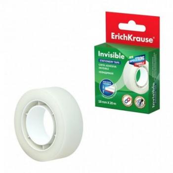 Cinta adhesiva invisible Erichkrause - 18mmx20m - color transparente