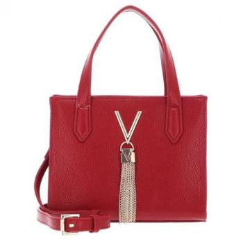 VALENTINO Women's Divina Shopping Handbag in Dark Red