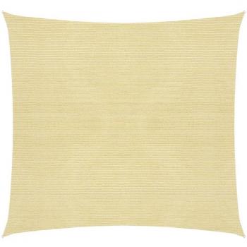 Toldo de vela HDPE beige 160 g/m² 4x4 m