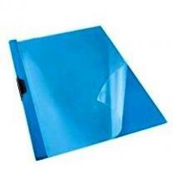 Esselte Dosier Clip File, Capacidad para 30 hojas A4, Plástico flexible, Azul, VIVIDA, 563750