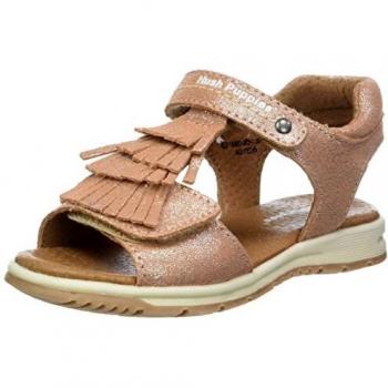Hush Puppies Jania, Sandalias de Punta Descubierta para Niñas, Rosa