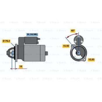 Motor de Arranque Bosch 986022490 - Tipo: Motor de arranque, Marca: Bosch, Número de pieza: 0 986 022 490