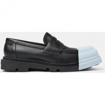 Mocasines de mujer Junction lisos de piel Camper, color negro, talla 37
