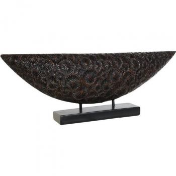 Figura Decorativa Marrón Negro Colonial de Resina 66 x 8 x 23 cm