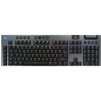 Teclado Gaming Mecánico Inalámbrico Ultra Plano AZERTY Logitech G915 X Lightspeed Clicky Negro