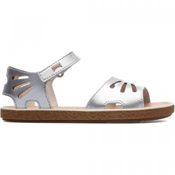 Camper Miko Kids, Sandalia con Pulsera Mujer, Gris