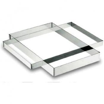 Lacor Marco Rectangular, Metal, Plateado, 40x60 cm