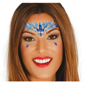 Joyas Faciales Azules Adhesivas