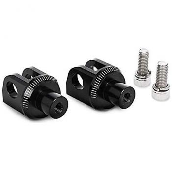 Hardware de Pedales Puig Pilot - Negro - Unisex - Adaptadores para Triumph Tiger 900/GT/GT Low/PRO/Rally/Rally PRO 20-21