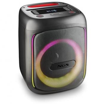 Altavoz Portátil NGS Wild Swag Go 80W Bluetooth 5.0 TWS, Autonomía de hasta 10h, USB, Aux In y Luces LED, Color Negro
