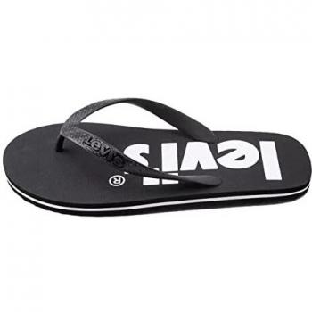 Levi's Dixon Poster, Chanclas Hombre, Black Normal X-Ancho, X-Large EU