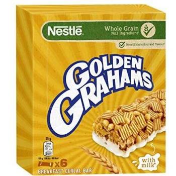 Barritas Nestlé Golden Grahams - 8 paquetes de 6 barritas, Total: 48 barritas