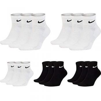 Nike Everyday Cush Ankle Sports Socks 3 Pack Black, Size: 42-46