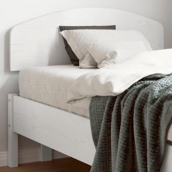 Cabecero de cama blanco 90 cm de madera maciza de pino