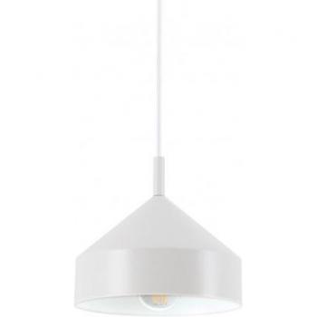Lámpara colgante Yurta 1 luz Metal blanco, plafón colgante Dome Blanco 21cm, Ideal Lux