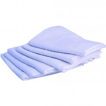 PMP Set de 6 pañales (algodón, cuadrado 70 x 70 cm, color blanco)