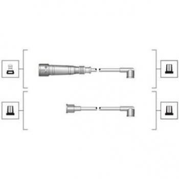 Magneti Marelli 941319170004 Juego de cables de encendido