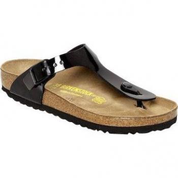 Birkenstock Gizeh Patent Black Unisex Sandals