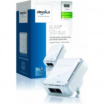 devolo dLAN 500 duo Add-On Powerline Adapter