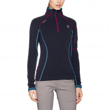 Ternua Wangdi 1/2 Zip, Camiseta Para Mujer, Negro