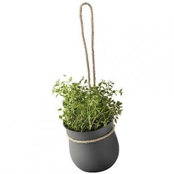 RIG-TIG by Stelton grow-it maceta, gris/negro, 13 x 13 x 13 cm, z00130