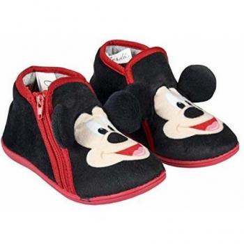 Artesania Cerda Zapatillas De Casa Media Bota Mickey, Niños, Negro