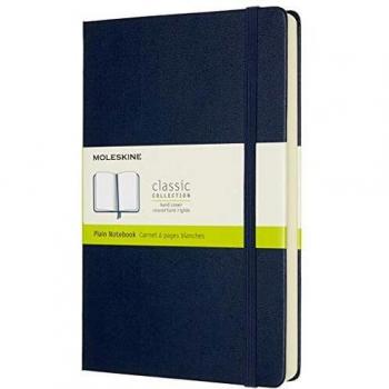 Cuaderno Moleskine Expanded Grande Tapa Dura Páginas Blancas Color Azul Zafiro