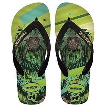 Havaianas Ipe Flip Flops - Amarillo Neón/Black, 39/40 EU