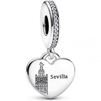 Charm Colgante La Giralda de Sevilla Grabable en Plata de Ley - PANDORA