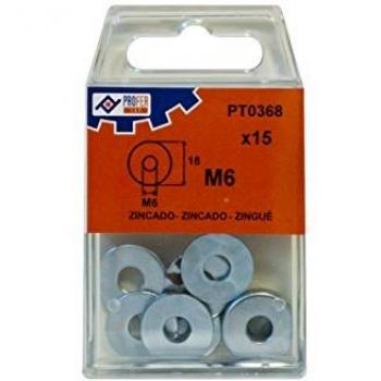 PROFER TOP - Arandela Plana Ancha Zn C/15 Profer Top M 6