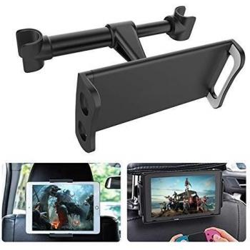 Zommuei Soporte Tablet Coche, Soporte Tablet para Reposacabezas Soporte para Tablet 2020 iPad Air Mini 2 3 4, Pad Pro 9.7, 10.2, 10.5, Samsung Tab Smartphone y Tableta de 4.7in - 10.5in