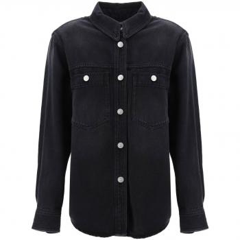 Isabel Marant Talbot Denim Shirt - Black - Size 38