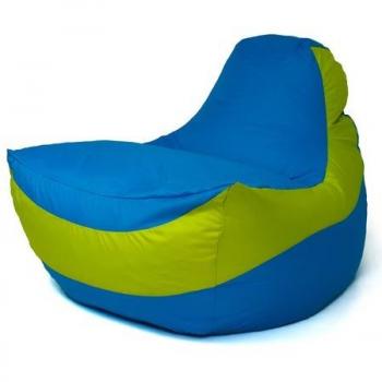 Bolsa Puf Bolid XXL Azul-Verde 140 x 100 cm Tejido Antidesgarros