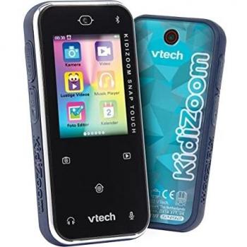 Cámara Digital Infantil VTech KidiZoom Snap Touch Azul - Sensor de Imagen 5 Megapíxeles, Pantalla Táctil, Función Selfie y Video, Efectos y Juegos