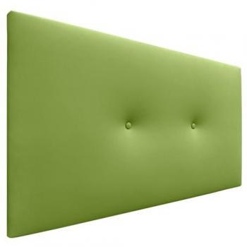 Cabecero Acolchado de Polipiel Verde con Botones, 110x50cm, para Camas 80/90/105 - Estilo Moderno y Lujo