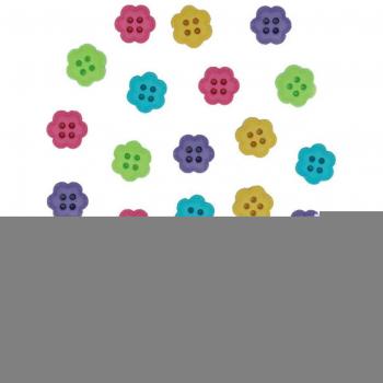 Dress It Up Embellishments-Flower Buttons - Candy