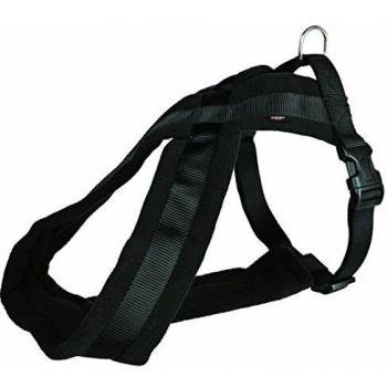 Trixie 204101 Arnés Confort New Premium, 60-90 cm / 25 mm, Negro, L